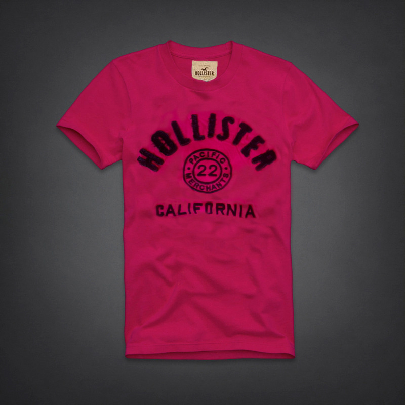 Hollister Hombres De Cuello Redondo Corto Remera HCO4202